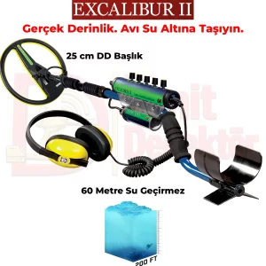 Minelab Excalibur II profesyonel su altı metal dedektörü