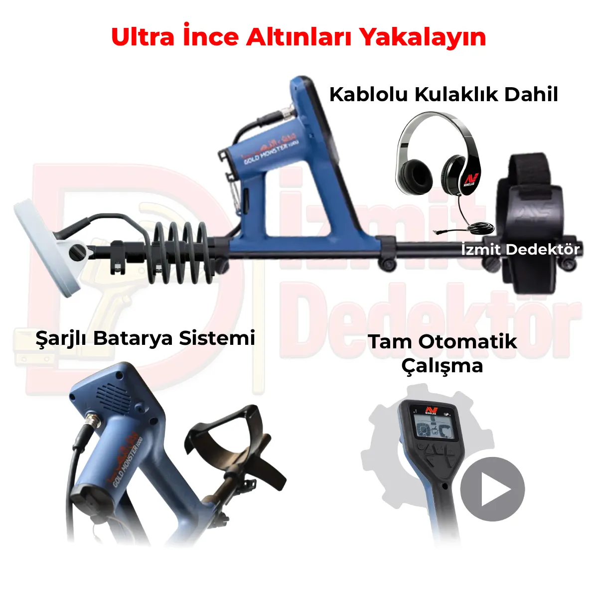 Minelab Gold Monster 1000 Altın Dedektörü - Görsel 2