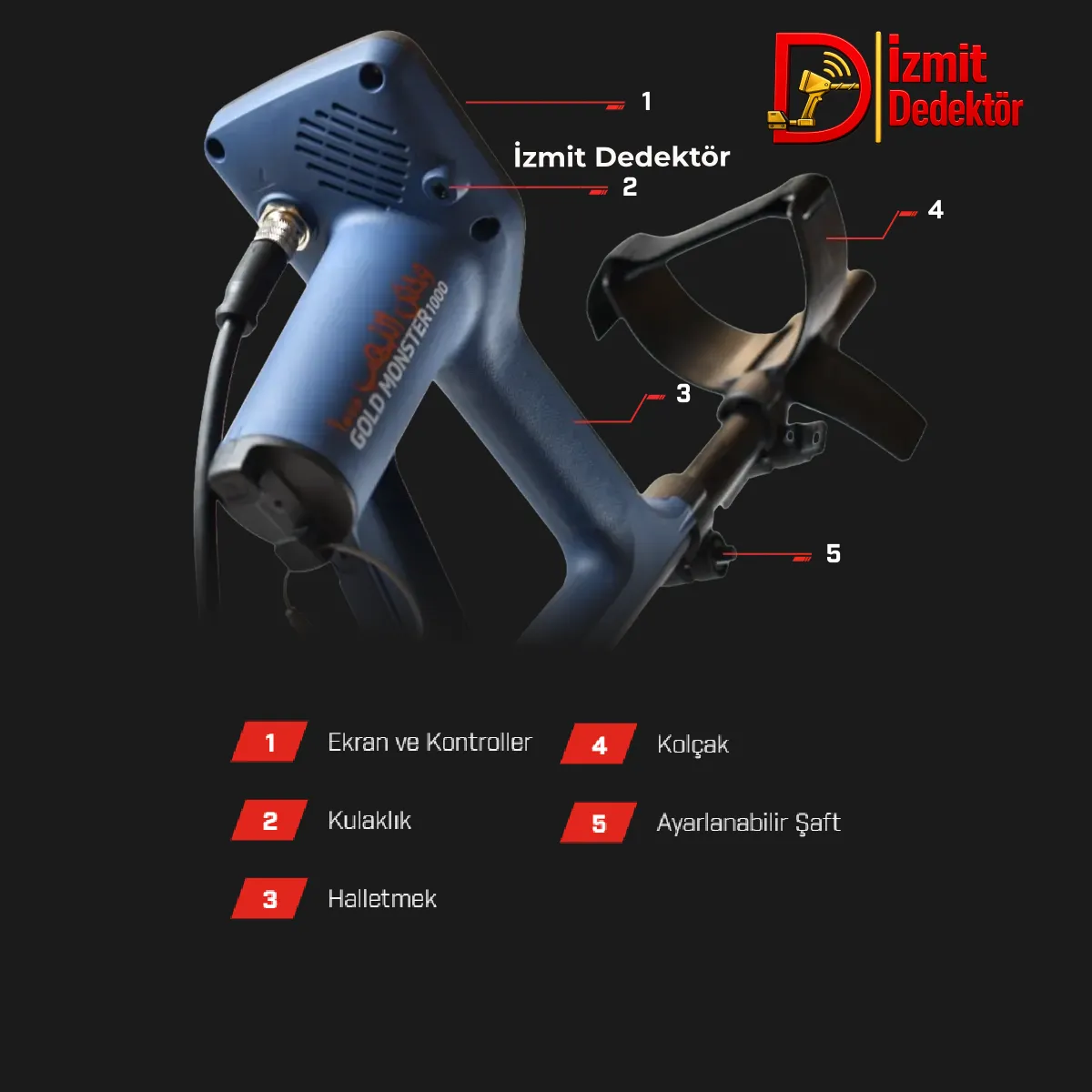 Minelab Gold Monster 1000 Altın Dedektörü - Görsel 5