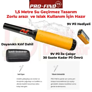 Minelab PRO-FIND 15 Pinpointer Dedektör