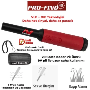 Minelab PRO-FIND 40 Pointer Dedektör