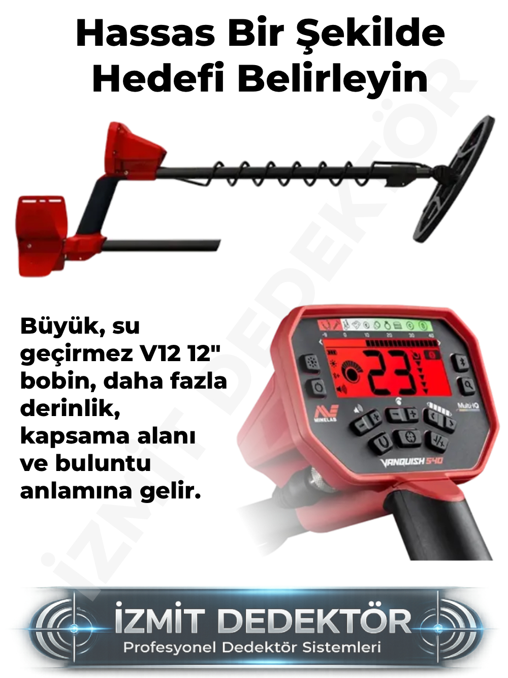 Minelab VANQUISH 540 Metal Dedektörü - Görsel 2