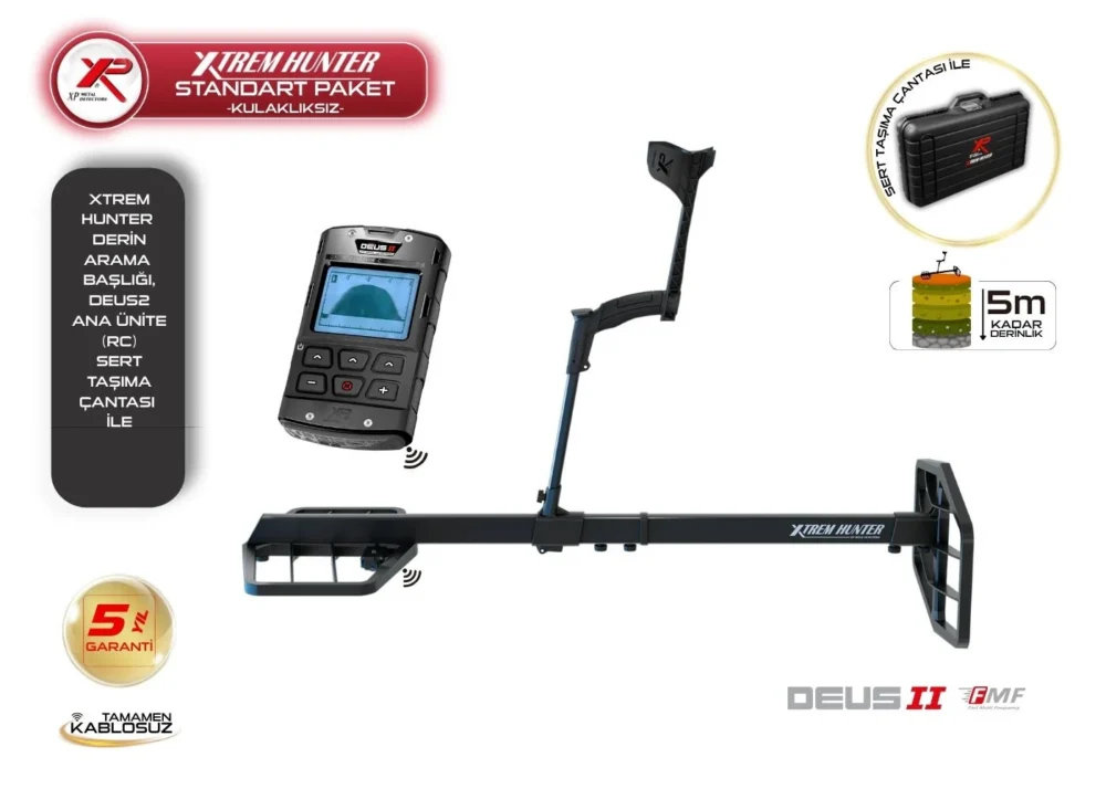 XP Xtrem Hunter Derin Arama Dedektörü Standart Paket