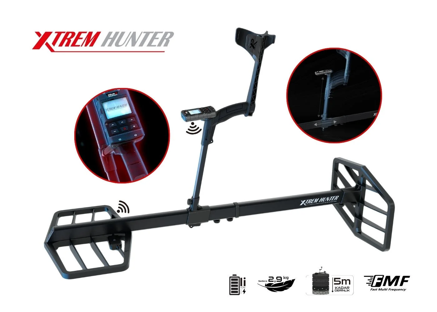 XP XTREM Hunter Derin Arama Dedektörü – Standart Paket - Görsel 3